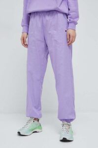 Bavlněné kalhoty Champion fialová