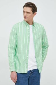 Košile Tommy Hilfiger zelená barva