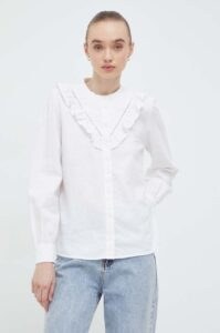Lněná košile Levi's bílá