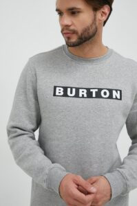 Tepláková mikina Burton šedá barva