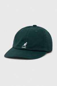 Bavlněná baseballová čepice Kangol zelená