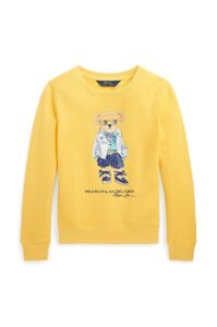 Dětská mikina Polo Ralph Lauren žlutá