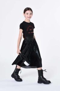 Dětská sukně Karl Lagerfeld černá