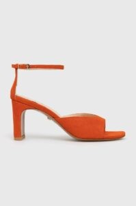 Semišové sandály Baldowski oranžová