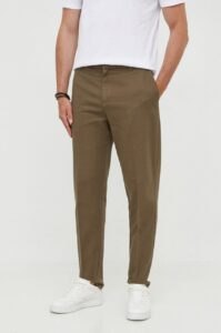 Bavlněné kalhoty Armani Exchange zelená