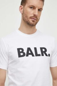 Bavlněné tričko BALR. bílá barva