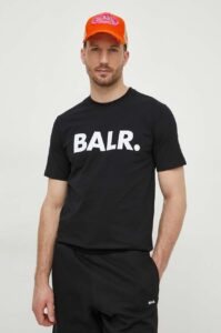 Bavlněné tričko BALR. černá barva