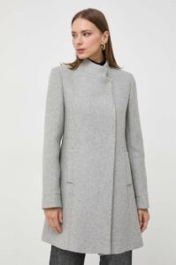 Vlněný kabát Morgan šedá barva