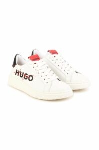 Dětské kožené sneakers boty HUGO