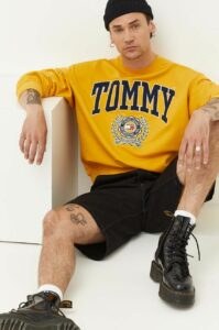Bavlněná mikina Tommy Jeans pánská