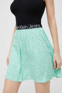 Sukně Calvin Klein Jeans zelená