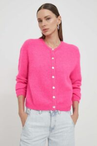 Vlněný svetr American Vintage růžová