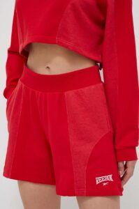 Bavlněné šortky Reebok Classic červená barva