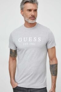 Tričko Guess šedá barva