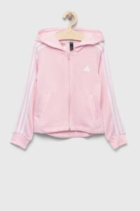 Dětská mikina adidas růžová barva
