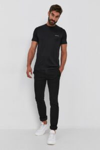 Tričko Emporio Armani černá barva