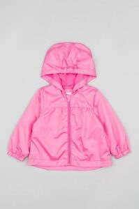 Kojenecká bunda zippy růžová