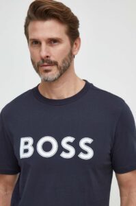 Bavlněné tričko Boss Green