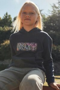 Dětská bavlněná mikina Roxy HYPNOTICO OTLR tmavomodrá