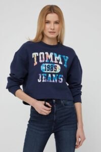 Bavlněná mikina Tommy Jeans dámská