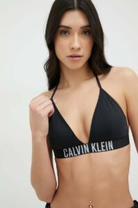 Plavková podprsenka Calvin Klein černá barva