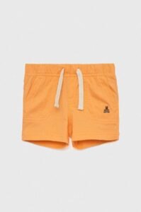 Dětské bavlněné šortky GAP oranžová