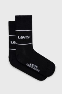Ponožky Levi's černá barva