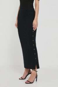 Vlněná sukně Calvin Klein černá