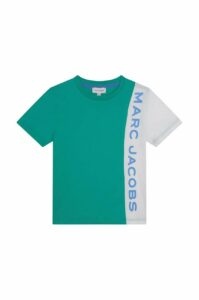 Dětské bavlněné tričko Marc Jacobs zelená