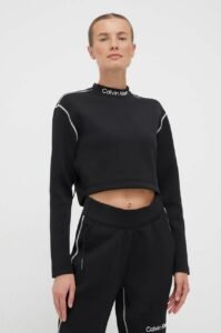 Tréninková mikina Calvin Klein Performance černá