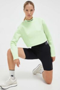 Tréninková mikina Calvin Klein Performance zelená