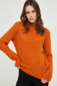Vlněný svetr Answear Lab oranžová