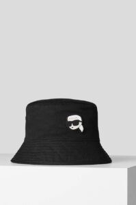 Oboustranný bavlněný klobouk Karl Lagerfeld