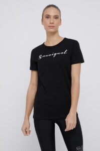 Bavlněné tričko Rossignol černá