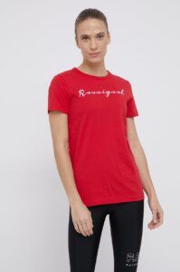 Bavlněné tričko Rossignol červená