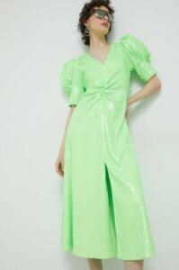 Šaty Rotate zelená barva