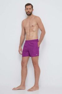 Plavkové šortky Nike fialová