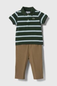 Dětské pyžamo Lacoste zelená