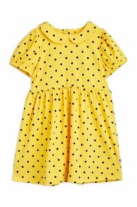Dívčí šaty Mini Rodini žlutá