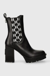 Kožené kotníkové boty Karl Lagerfeld VOYAGE VI dámské