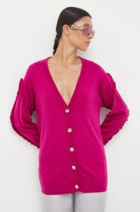 Vlněný svetr Pinko fialová