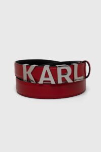 Kožený pásek Karl Lagerfeld dámský