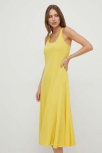 Šaty Lauren Ralph Lauren žlutá