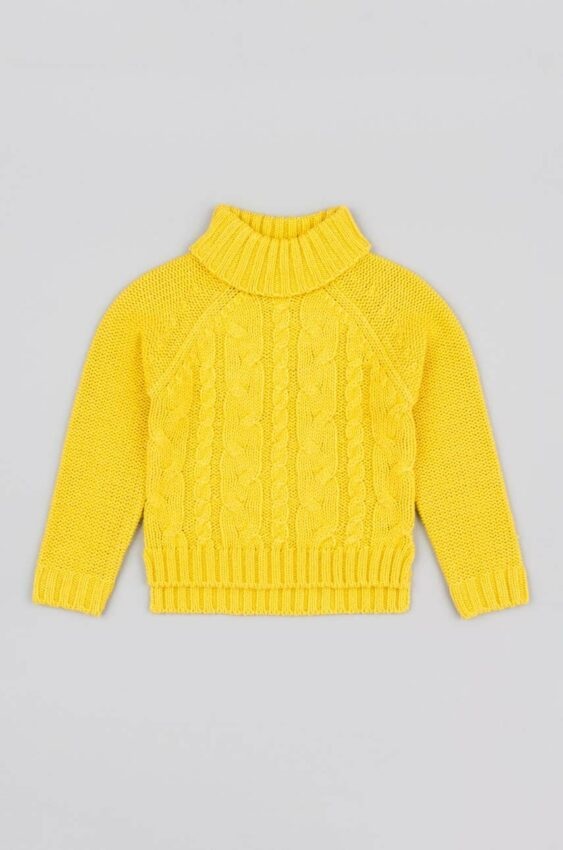 Dětský svetr zippy žlutá