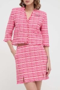 Sukně Karl Lagerfeld růžová barva