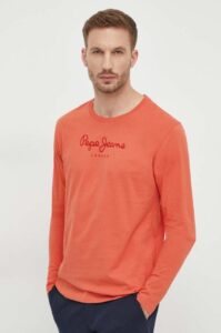 Bavlněné tričko Pepe Jeans Eggo oranžová