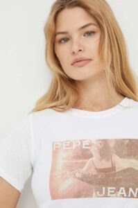 Bavlněné tričko Pepe Jeans HIGI