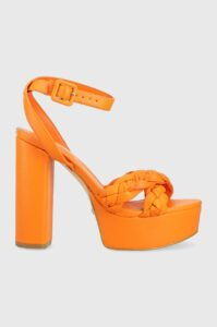 Sandály Guess GABIRA oranžová barva