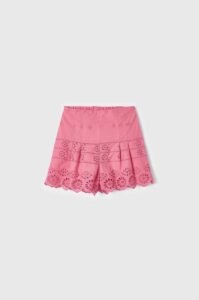 Dětské bavlněné šortky Mayoral růžová