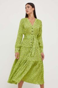 Šaty Pinko zelená barva